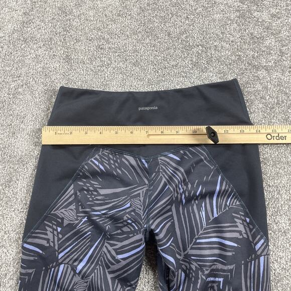 Patagonia Leggings Womens Small Centered Crops Performance Compression Wicking - Picture 8 of 12